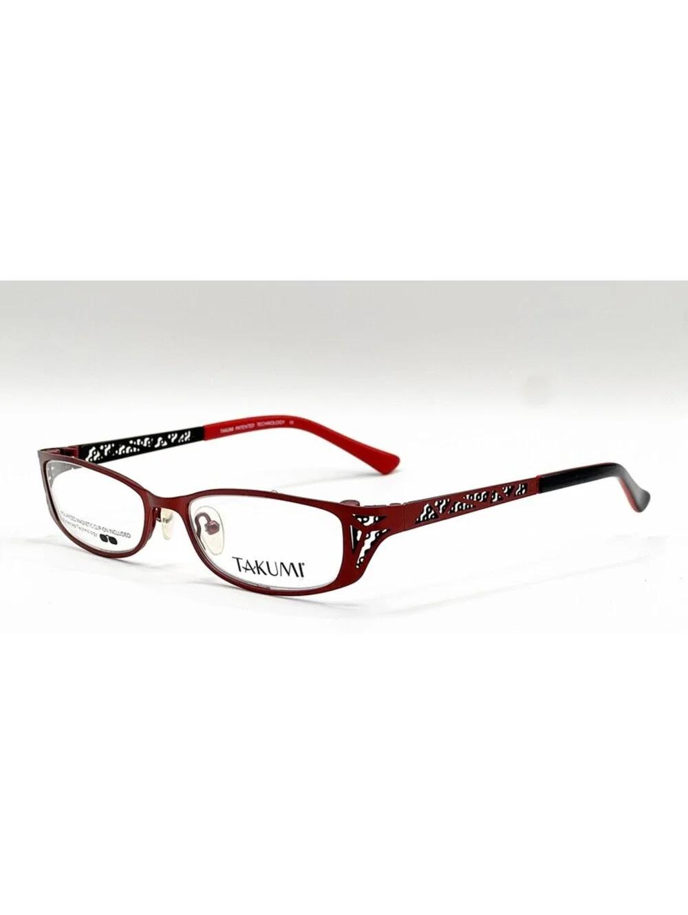 Takumi T9737 30 Matte Cherry Full Rim Authentic Eyeglass Frames W Clip 51-17-145